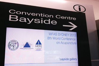 Participation in the 8th World Conference on Acupuncture, WFAS Sydney 2013